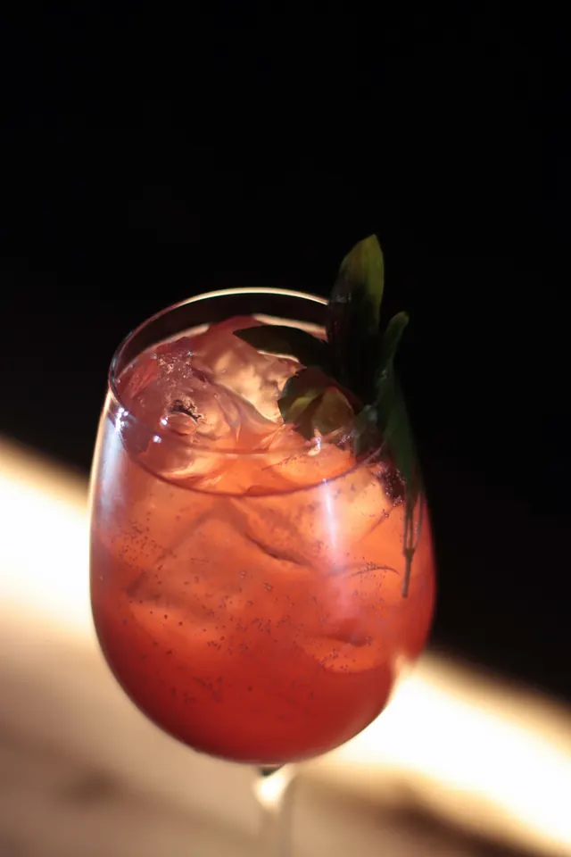 Trago de frutos rojos
